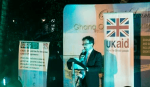 Jon Benjamin - British High Commissioner to Ghana at the launch.