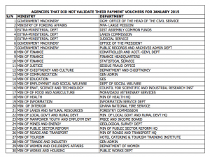 List of the affected institutions.