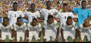 The Black Stars starting line-up.