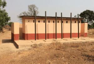 An example of a public toilet in Ghana