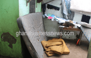 Scene at a house in Accra after rains