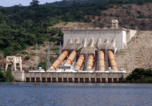 The Akosombo Dam - Ghana's first hydro-power plant.