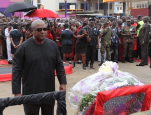 President Mahama at the event.