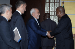 Some of the Iranians with President Mahama