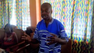 Dr Atobrah speaking with participants