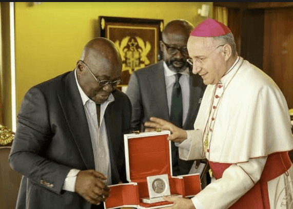 Nana Addo with Pope