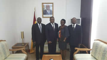 Ghana VP with ACBF Team