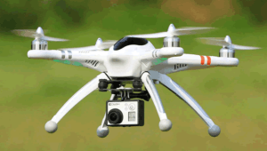 Tema Police flies crime monitoring drone