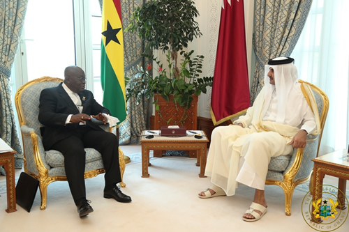 President meets Emir of Qatar, hold talks on energy, trade and infrastructure