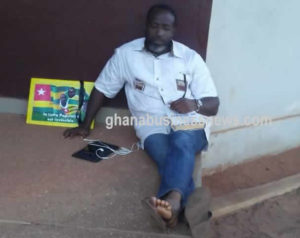 Togo opposition leader stages hunger strike in front of Ghana Embassy in Lomé
