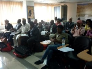 Young African journalists in Egypt for training