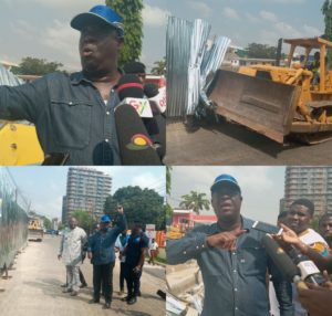 Road Ministry demolishes illegal buildings at Airport