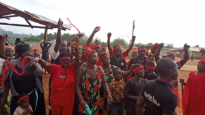 Danso community demonstrate against illegal mining