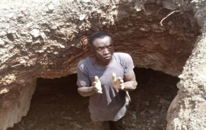 Taskforce destroys mining site, apprehends 27-year-old illegal miner