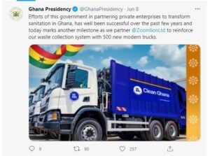How many trucks did President Akufo-Addo really unveil?
