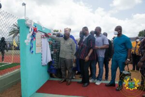 President commissions water project, Astroturf in Salaga