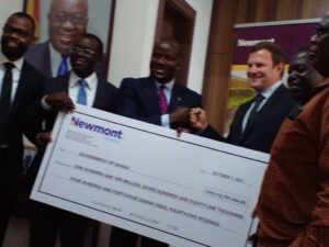 Newmont Akyem Mine presents over GH¢110m dividend to Ghana government