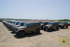 President presents 50 vehicles to Ghana Armed Forces