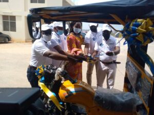 CCTU unveils Ghana’s first noiseless solar-powered tricycle