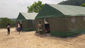 750 residents of Appiatse relocated to temporary camp at Bogoso-Kojokrom