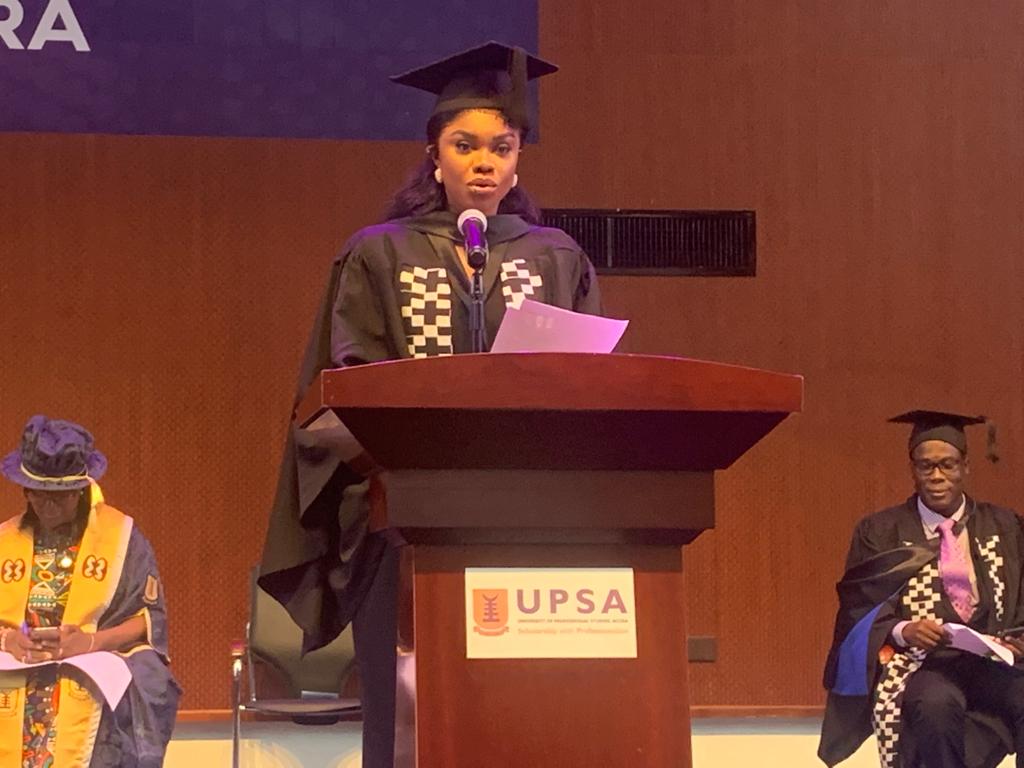 Becca obtains Masters’ degree at UPSA