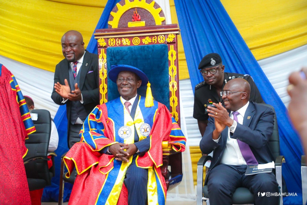 Dr Addo Kufuor sworn in as Chancellor of KsTU