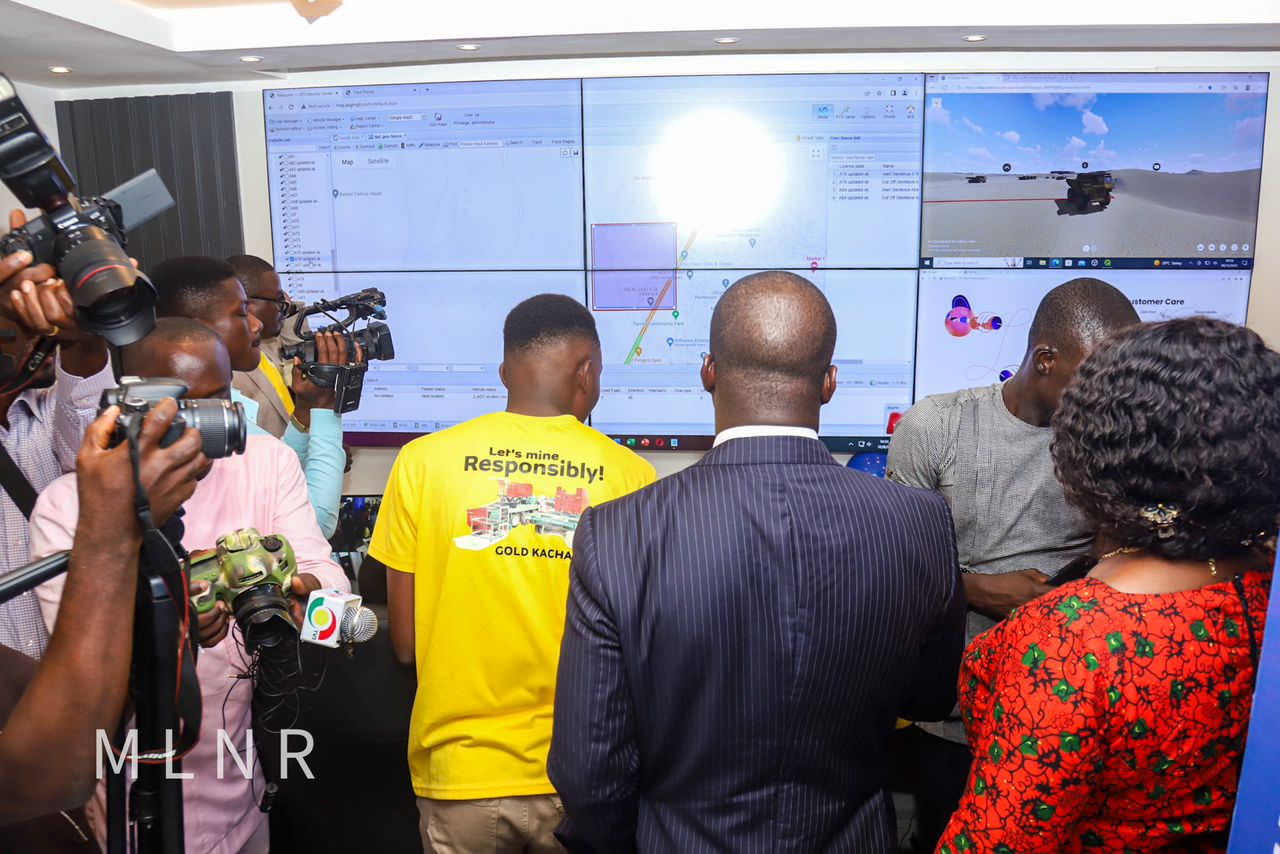 Lands Minister inaugurates Network Control Centre for tracking earth-moving equipment