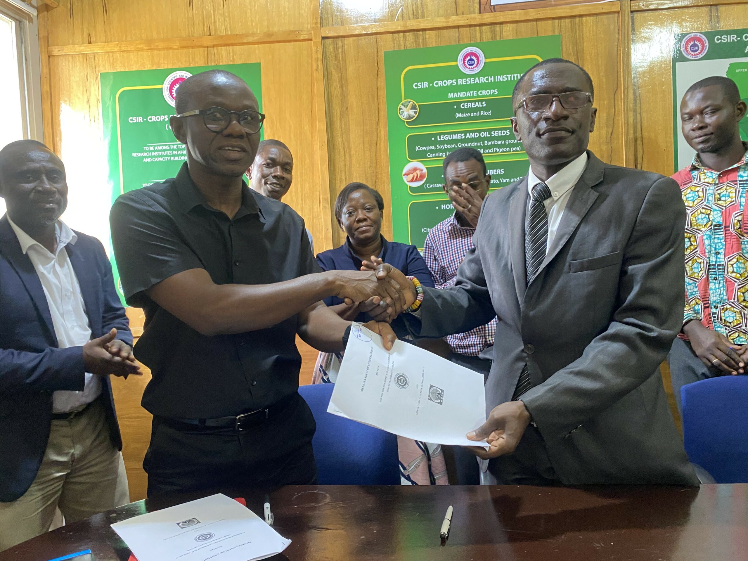 CSIR-CRI, Ghana Cassava Center of Excellence sign MoU