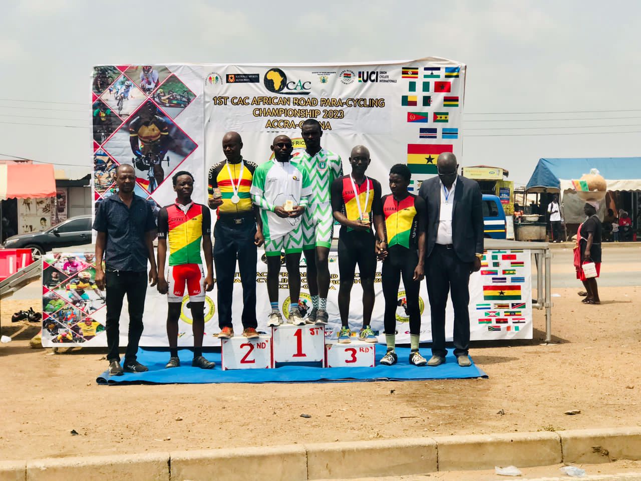 Ghana wins two medals at the 2023 Para-cycling Road Championship