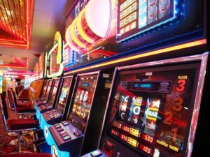 Vibrant and Colorful Slot Machine Image