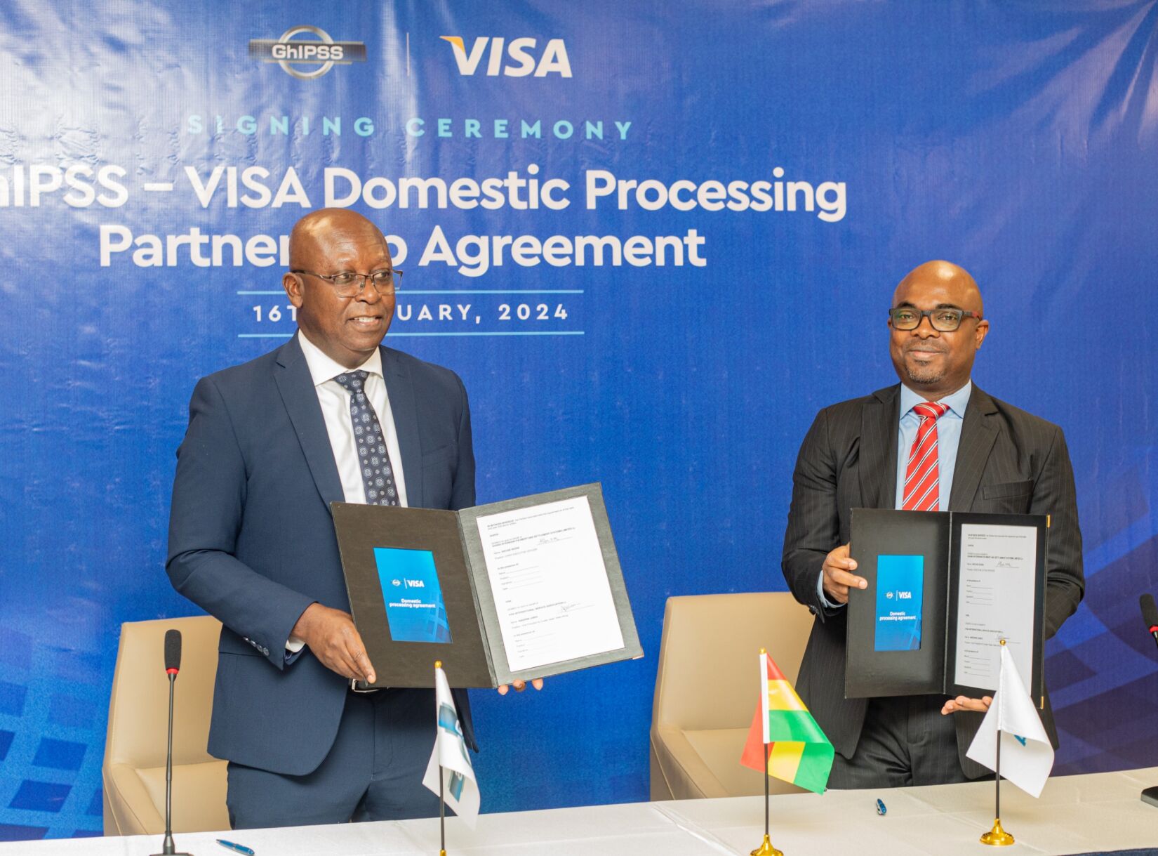 GhIPSS signs agreement with Visa to process cedi denominated transactions